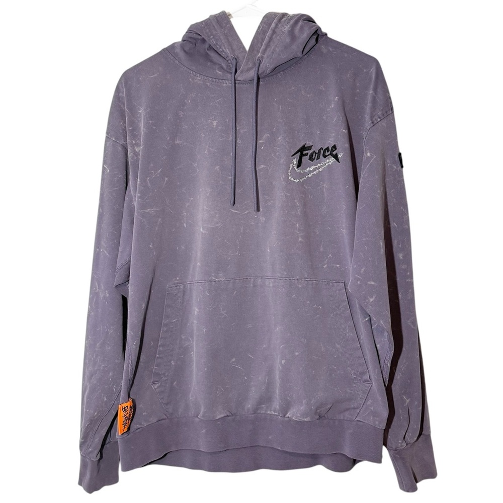 Nike Men’s Force Hoops Narrative Narr Hoodie in Purple and Black Size Large - Picture 2 of 8